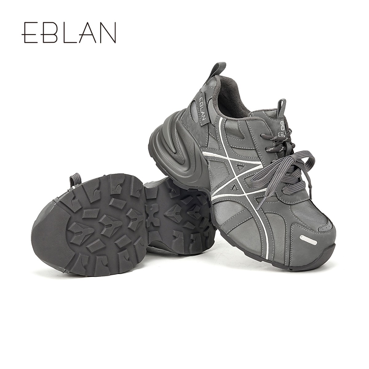 EBLAN/伊伴厚底老爹鞋女加绒2025冬季新款保暖棉鞋休闲百搭运动鞋,淘宝优惠券,粉丝福利购,淘宝优惠卷