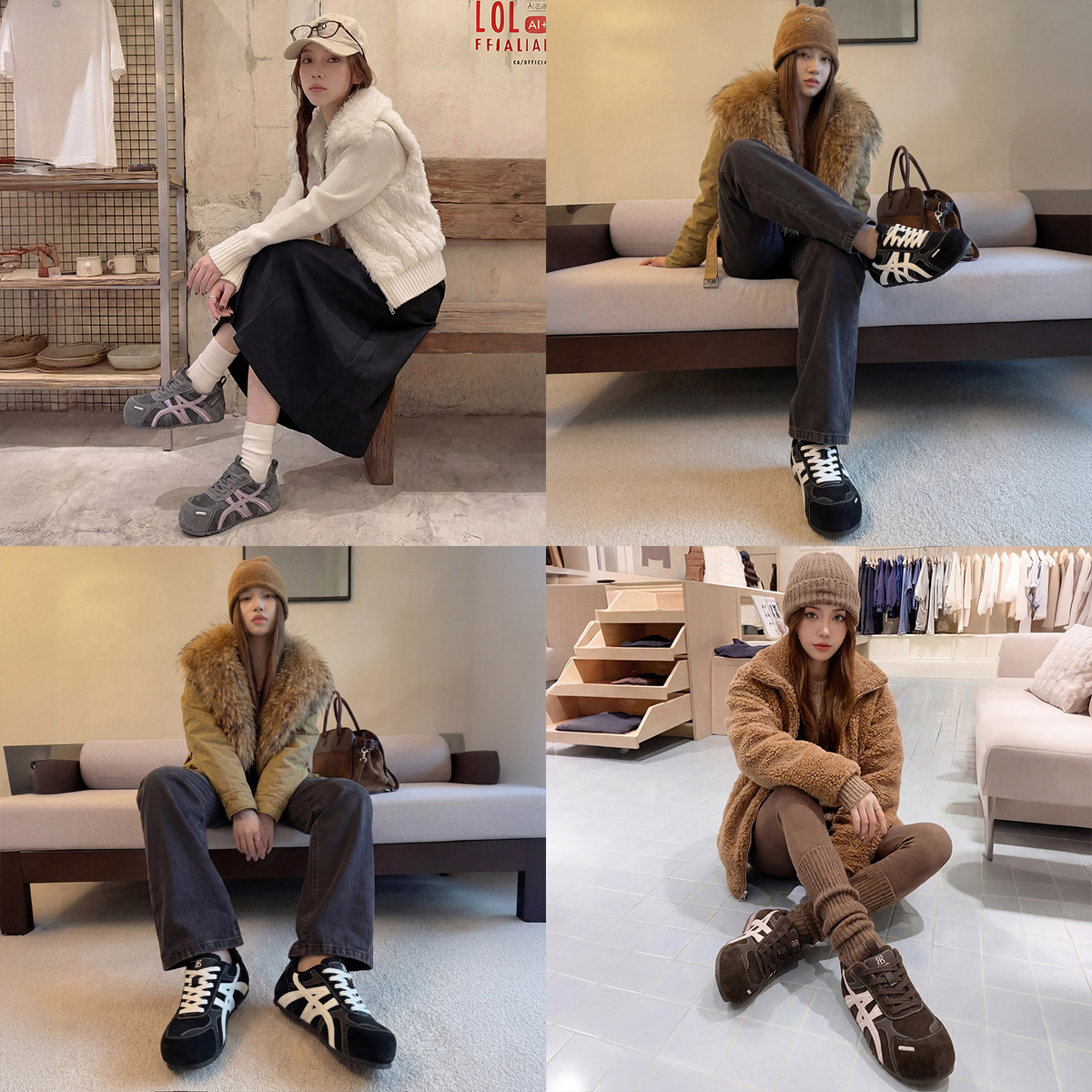 EBLAN/伊伴小泡芙厚底德训鞋女2025秋冬新款内增高加绒休闲面包鞋,淘宝优惠券,粉丝福利购,淘宝优惠卷