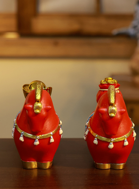 2026马年生肖马可旋转茶宠摆件