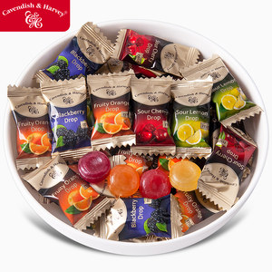 德国进口嘉云水果硬糖500g散装休闲糖果喜糖批发混合招待小零食品