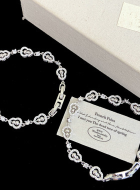 轻奢小众高级感葫芦手链独特满钻镂空手表扣设计百搭气质手饰手串