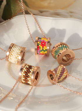 手工编织日本进口玫瑰防过敏项链