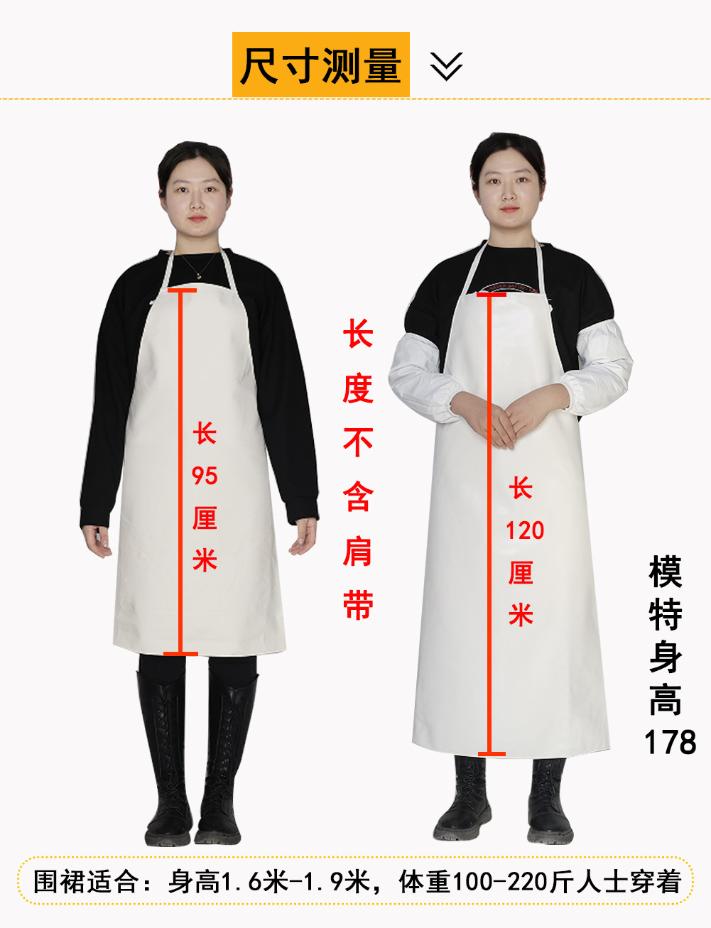 加绒加厚皮革围裙防水油耐酸碱不掉皮干活围腰菜市场家务清洁围兜,淘宝优惠券,粉丝福利购,淘宝优惠卷