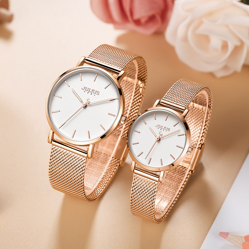 聚利时ins风情侣学生简约dw对表 julius聚利时盈硕日韩腕表