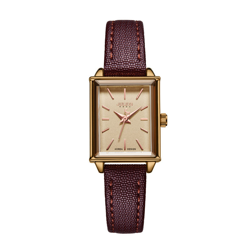 聚利时女款复古方形小众轻奢高级感 julius聚利时盈硕日韩腕表
