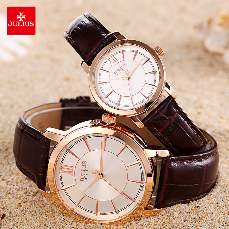 聚利时正品情侣一对简约气质复古表 julius聚利时盈硕日韩腕表