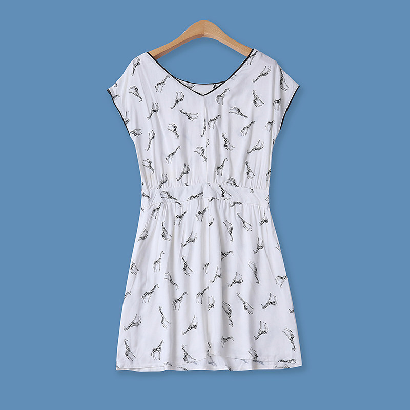 人棉印花裙夏季新款外贸女时尚百搭高腰显瘦隐形拉链无袖裙11445,淘宝优惠券,粉丝福利购,淘宝优惠卷