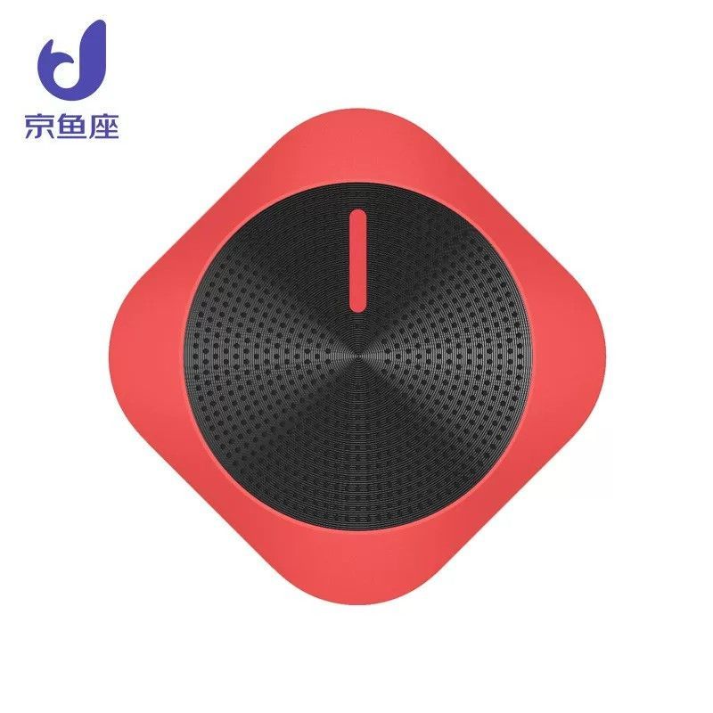 京鱼座蓝牙小黑胶音箱 复古便携蓝牙音响 家用桌面迷你音箱问算术