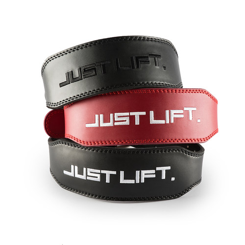 JUST LIFT. 真皮可调节运动护腰深蹲硬拉健美举重健身腰带男女款 - 图0