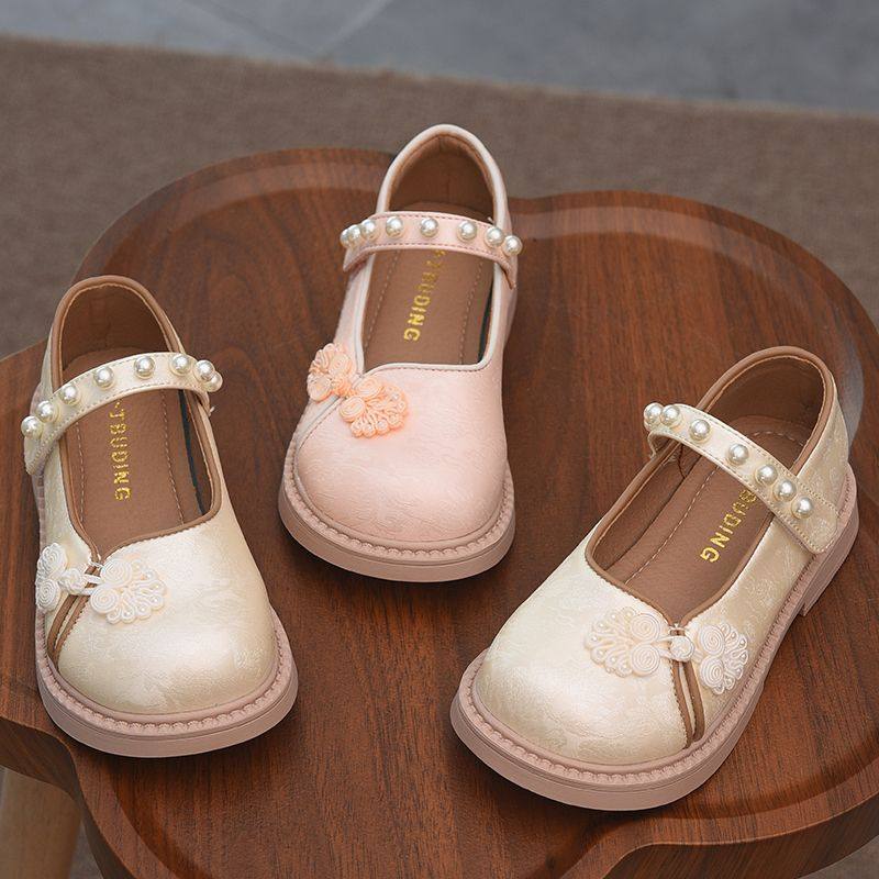 女童真皮汉服鞋新中式儿童公主鞋春秋新款复古童鞋女孩国风小皮鞋,淘宝优惠券,粉丝福利购,淘宝优惠卷