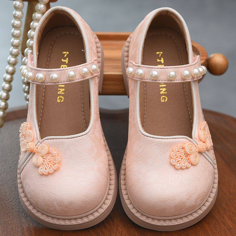 女童真皮汉服鞋新中式儿童公主鞋春秋新款复古童鞋女孩国风小皮鞋,淘宝优惠券,粉丝福利购,淘宝优惠卷