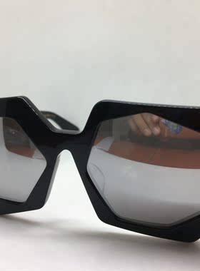 E8503S EJE Optico Sistema手工黑色个性板材框太阳镜不规则几何