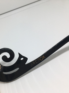 wildfox bianca野狐狸黑白色板材圆框大框太阳眼镜墨镜