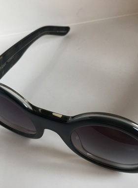 The Mask Michael Fallon手工透明灰蓝色板材复古圆框板材太阳镜