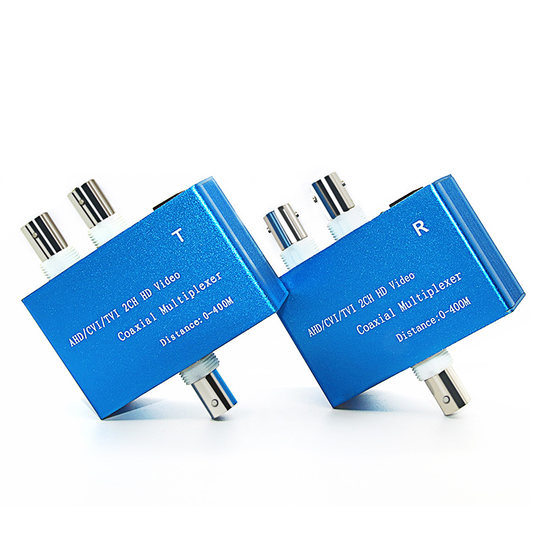 创立信 2路同轴高清复用器1080P高清AHD/CVI/TVI视频二路复用器同轴高清扩充器叠加器1对