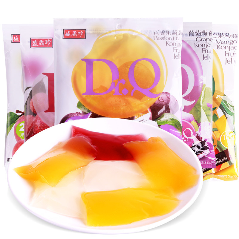 台湾盛香珍drq蒟蒻零食果冻布丁图片_1