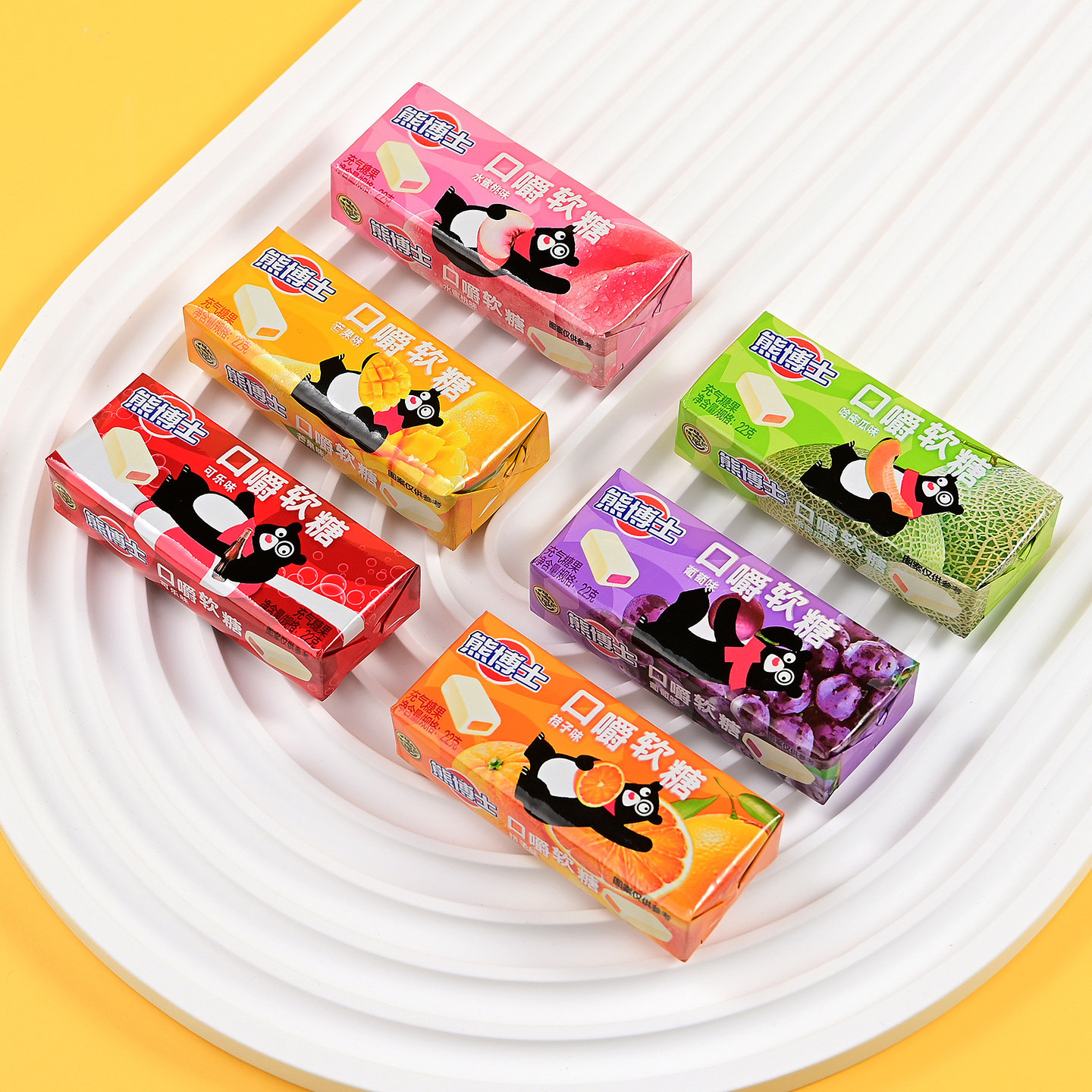徐福记熊博士口嚼糖22g多口味果汁橡皮软糖条装网红儿童糖果零食,淘宝优惠券,粉丝福利购,淘宝优惠卷