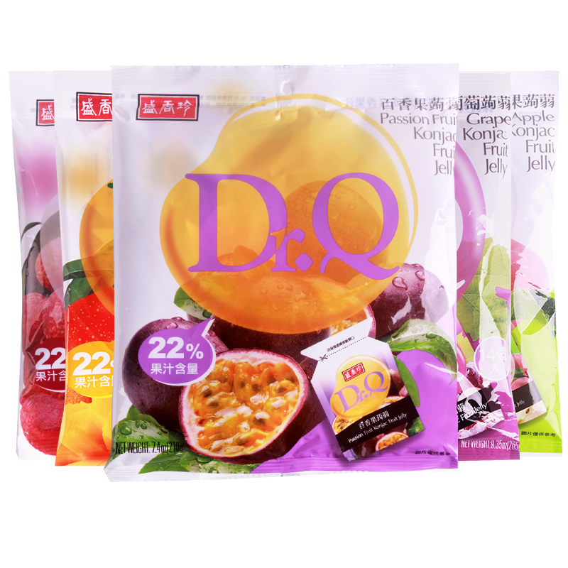 台湾盛香珍drq蒟蒻零食果冻布丁图片_4