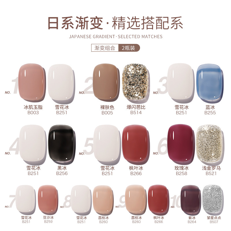 bole搏乐小橘渐变小套系2022年瓶 搏乐指甲彩妆