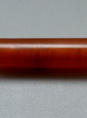 千年古珠红玉髓管宋代辽金红玛瑙管真品古董项饰单管散珠包老放漏