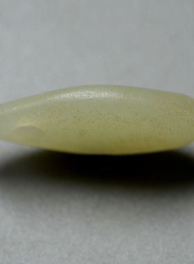 文化期高古老和田玉吊坠水滴形大孔项饰玉斧挂坠精品古董玉器挂饰