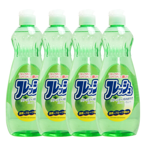 日本进口火箭石碱AWAS果味洗洁精清洁剂厨房餐具祛油600ml - 图0