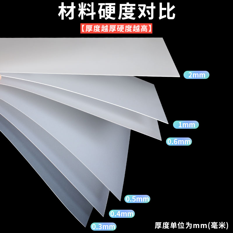 pp板材半透明磨砂塑料板pvc板半硬软塑料片隔板耐力pet板加工定制 - 图1