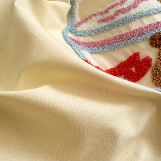 Cotton skin-friendly cartoon towel embroidery three/four piece set