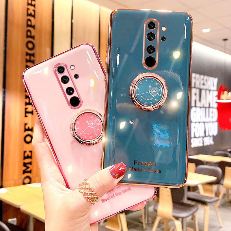 索风旗舰店适用于小米红米note8手机壳note8pro保护硅胶套note7全包防摔note7pro电镀软壳neto少女粉Redmi男por创意支架0
