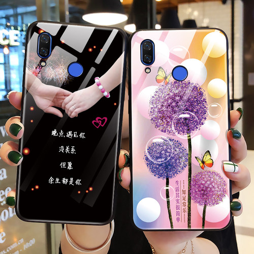 适用于华为nova3手机壳玻璃nova3i保护硅胶套nova3e全包nove防摔软壳可爱猪ANE一AL10女note新款PAR外壳ine男 - 图0