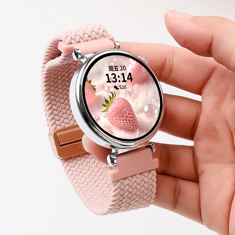 适用于OPPOWatchX2Mini手表表带编织磁吸oppowatchx2mini尼龙腕带女智能手表运动替换带新款迷你时尚高级质感 - 图2
