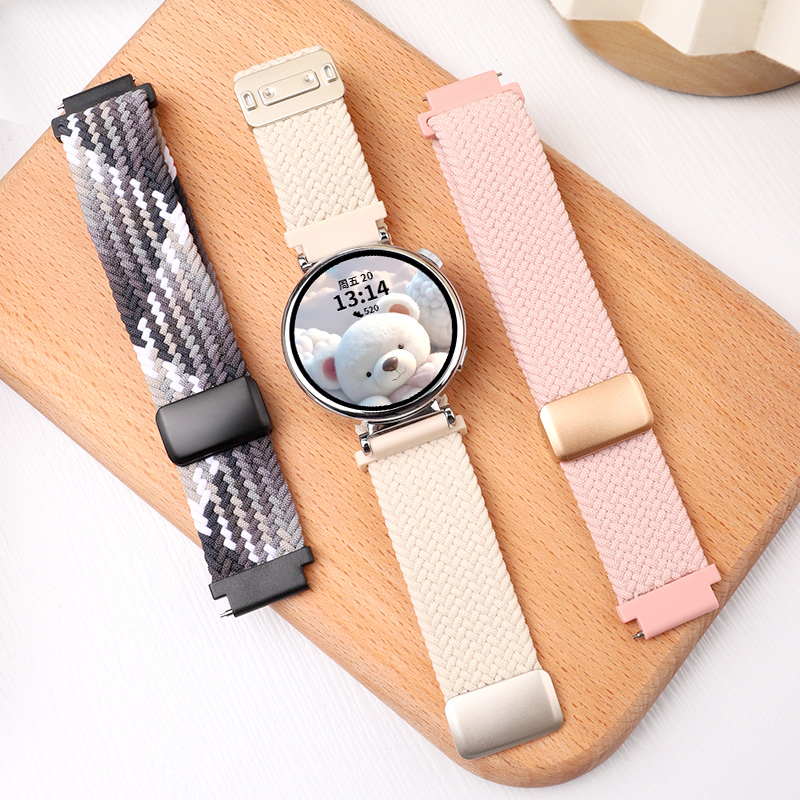 适用于OPPOWatchX2Mini手表表带编织磁吸oppowatchx2mini尼龙腕带女智能手表运动替换带新款迷你时尚高级质感 - 图3