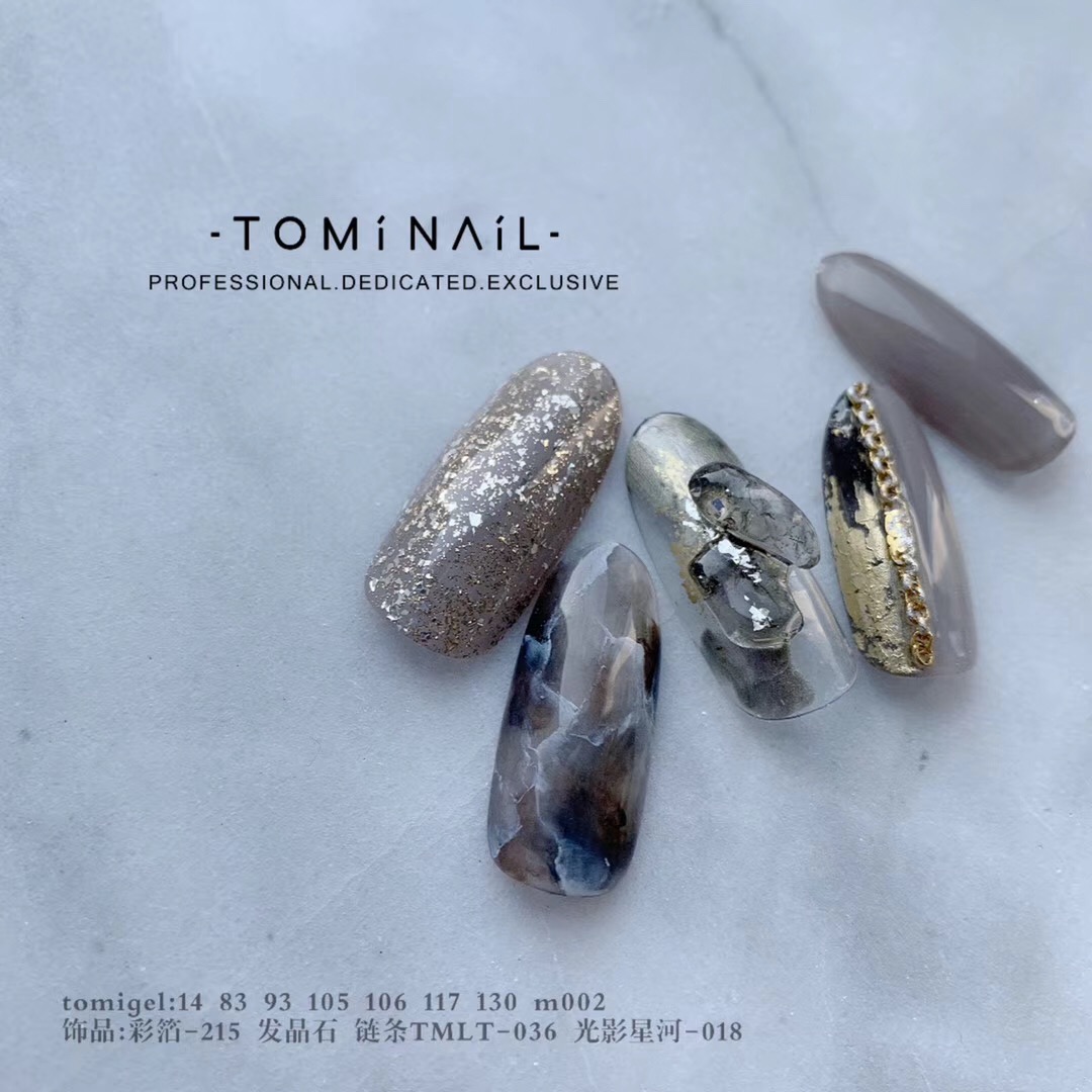 【现货】日本 Tomi nail饰品金盾链美甲用金属链条限量款35cm-图0