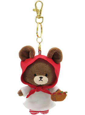 schoolbear日本正版读书熊挂件