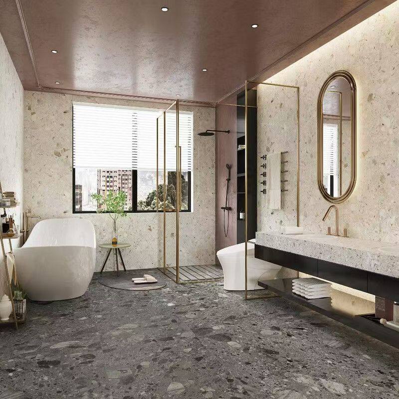 亮光水磨石瓷砖800x800服装店奶茶店地砖门面商铺地板砖背景墙砖,淘宝优惠券,粉丝福利购,淘宝优惠卷