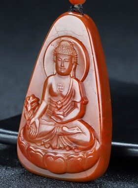 蝶逸男女款南红玛瑙原石雕刻
