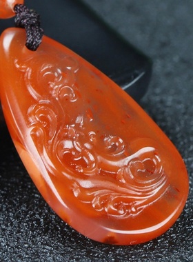 蝶逸正宗天然四川凉山南红玛瑙