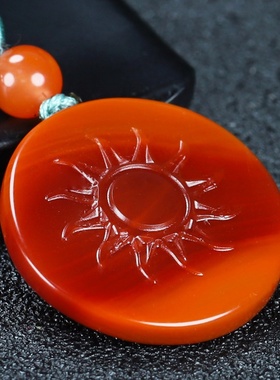 蝶逸男女款南红玛瑙原石雕刻