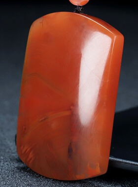 蝶逸凉山原石平安挂件南红玛瑙