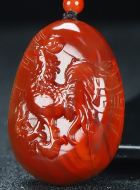 蝶逸男女款南红玛瑙原石雕刻