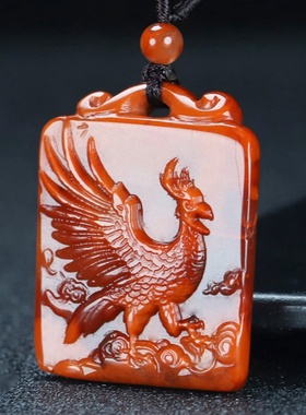 蝶逸男女款南红玛瑙原石雕刻