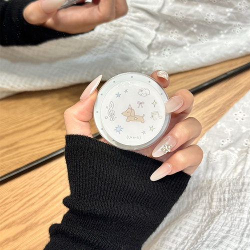 可爱油画彩色星星音符腊肠狗磁吸支架适用于iphone17promax苹果14手机壳15新款16pro女13双层17pm硅胶防摔套 - 图3