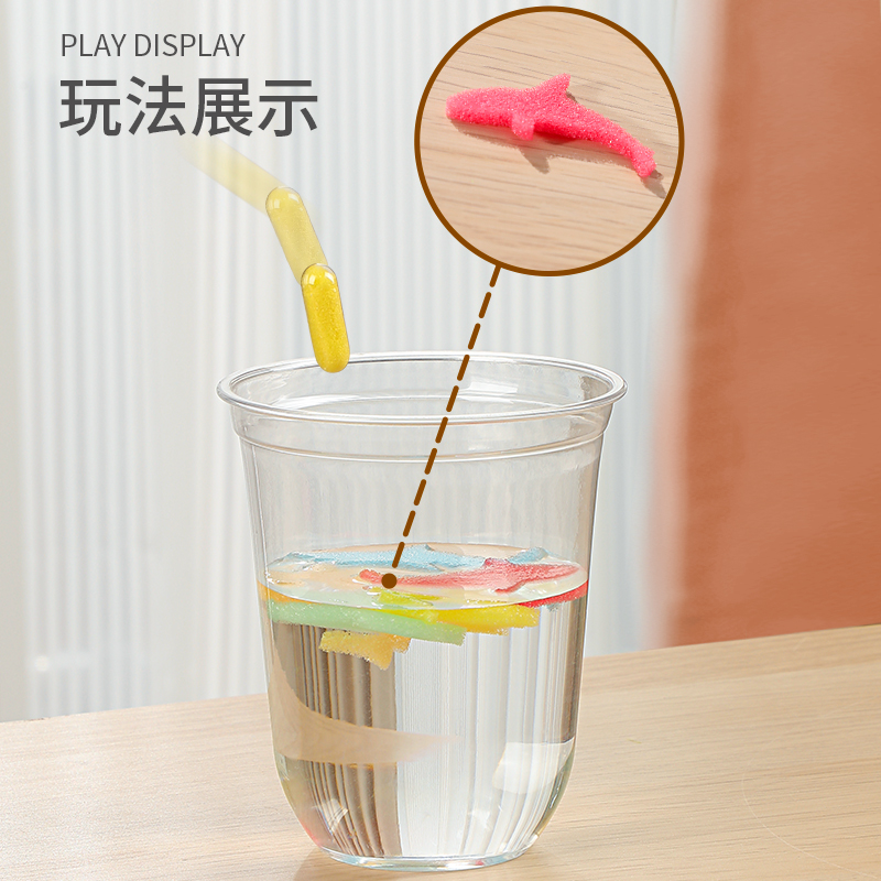 抖音爆款儿童泡水膨胀变大胶囊玩具，男孩恐龙海洋生物创意新奇益智-第3张图片-提都小院