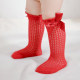 Baby Red Festive Mesh Stockings Bow