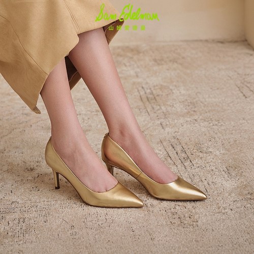 虞书欣同款SAM EDELMAN山姆爱德曼秋尖头细跟婚鞋高跟鞋VIENNA - 图1