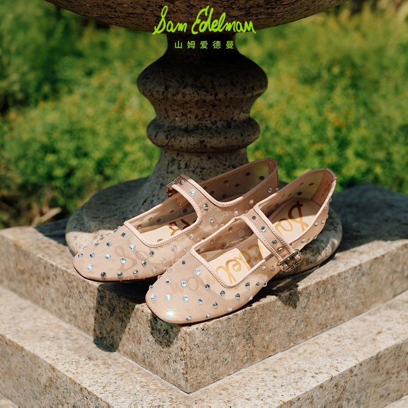 虞书欣同款SAMEDELMAN山姆爱德曼25秋千金玛丽珍网纱MICHAELASHNE - 图0