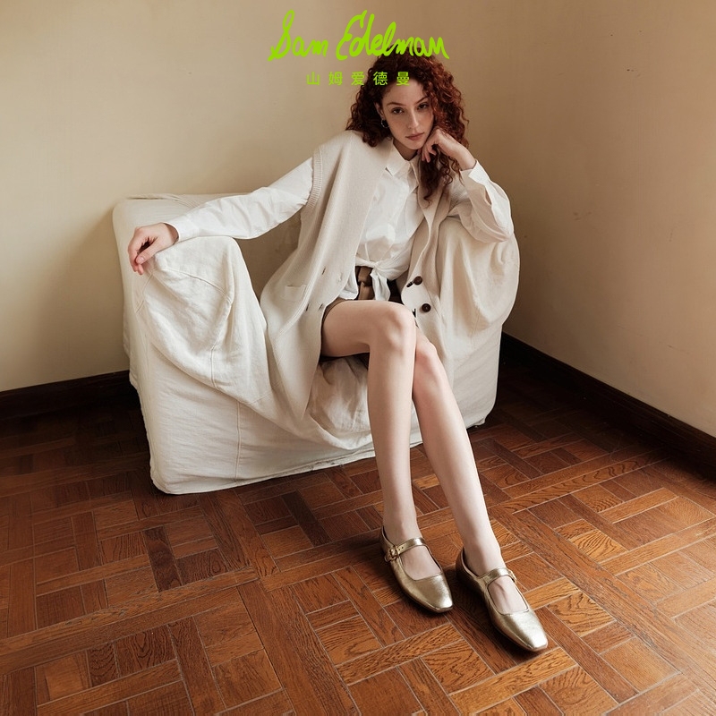 虞书欣同款SAM EDELMAN山姆爱德曼2025软皮银千金玛丽珍MICHAELA - 图2