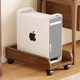 Solid wood computer host bracket mobile heightening base desk under desk storage rack widened desktop chassis storage rack