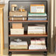 Storage rack tableside iron universal bookshelf removable