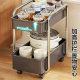 Kitchen sideboard storage rack on casters